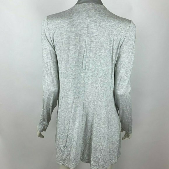 Lysse Canyon Drape Cardigan Open Front Wrap Silver - Picture 3 of 11